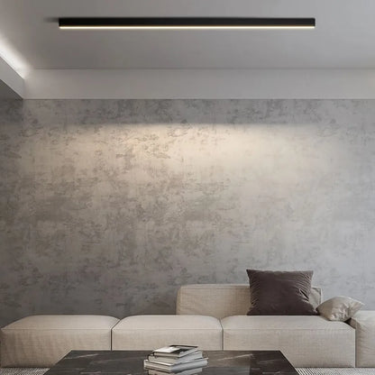 Sleek Black LED Ceiling Light Modern Linear Design