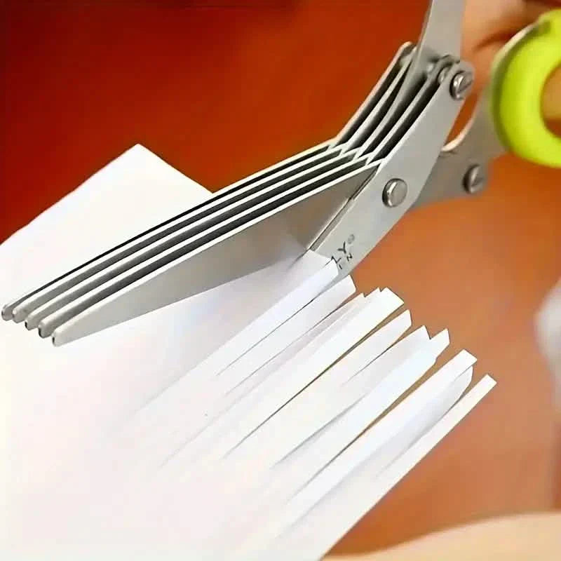 Sharp Stainless Steel Kitchen Herb Cutting Scissors Set