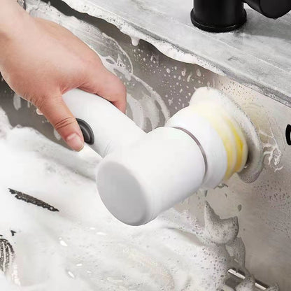Electric Cleaning Brush - 5-in-1 Electric Scrubber for Cleaning Kitchen, Window, Sink, Dish, Grout, Wall and Bathtub - Yeezlab