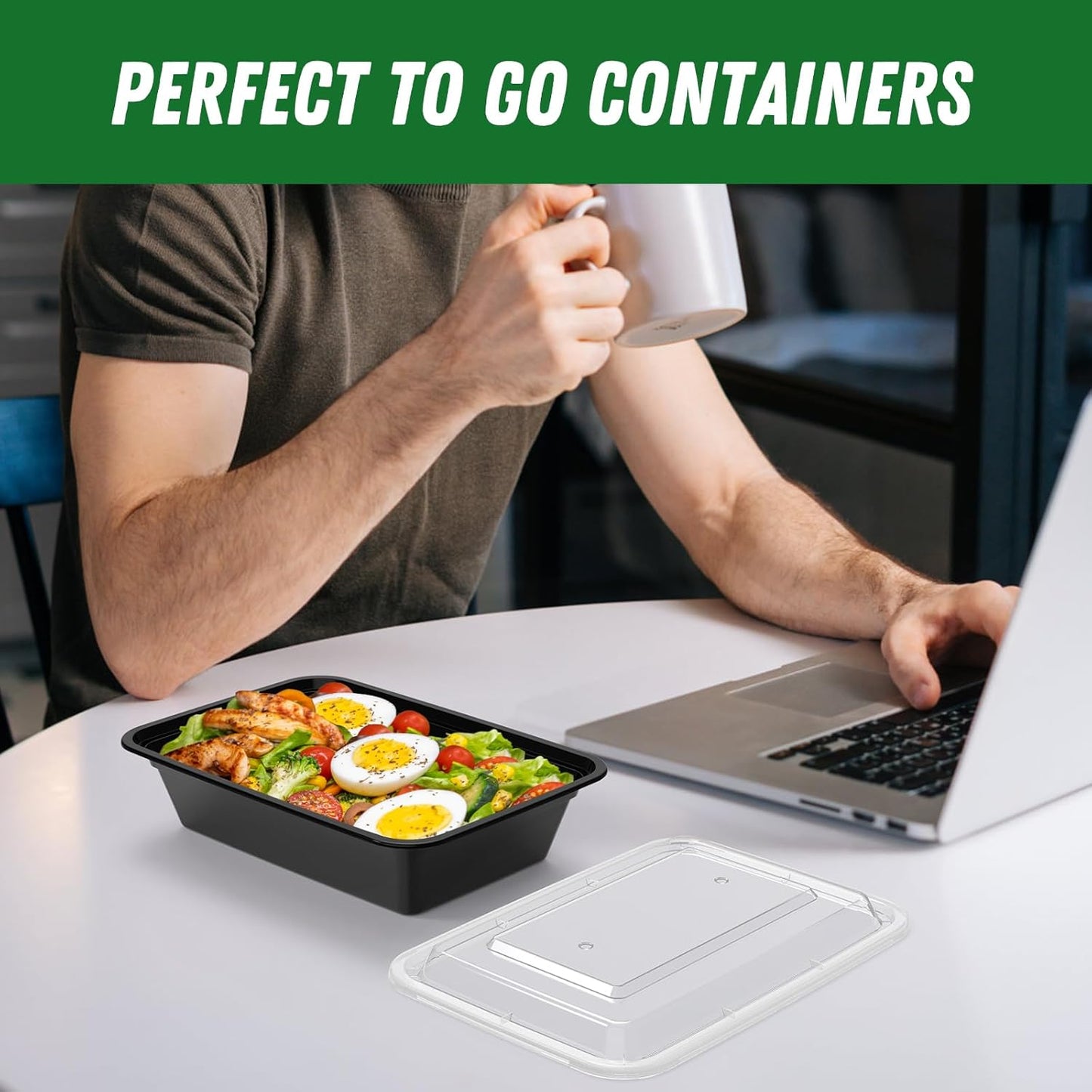 50-Pack Airtight Food Storage Containers with Lids