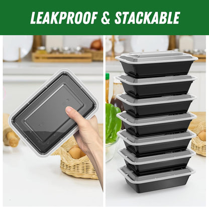 50-Pack Airtight Food Storage Containers with Lids