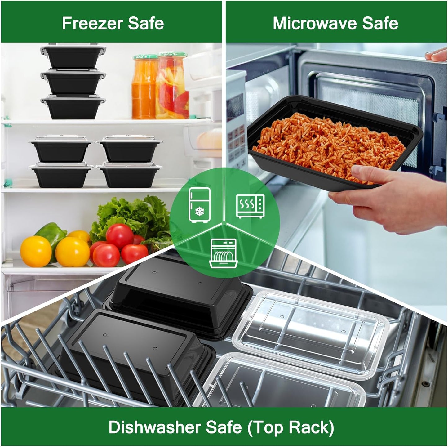 50-Pack Airtight Food Storage Containers with Lids