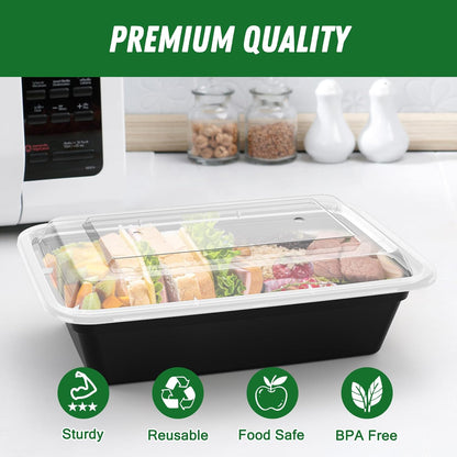 50-Pack Airtight Food Storage Containers with Lids
