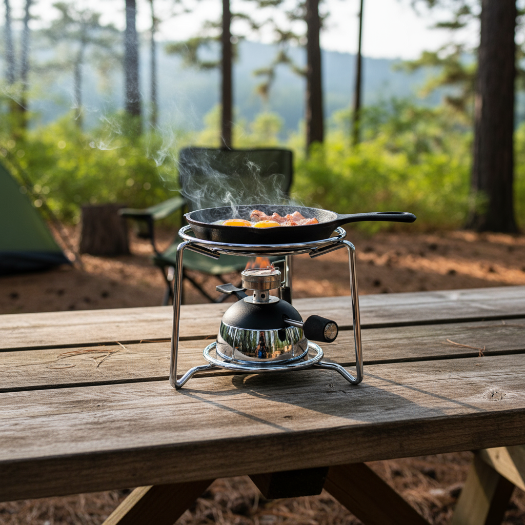 Compact Outdoor Stainless Steel Camping Stove