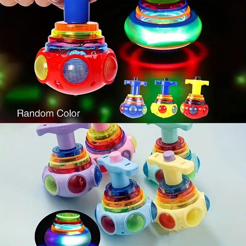 Colorful LED Spinning Top Lamp