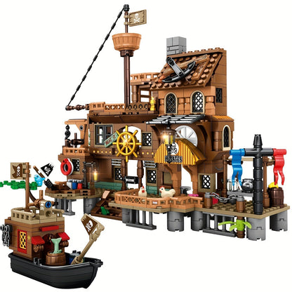Fun Pirate Ship Playset for Kids Adventure Game - Yeezlab