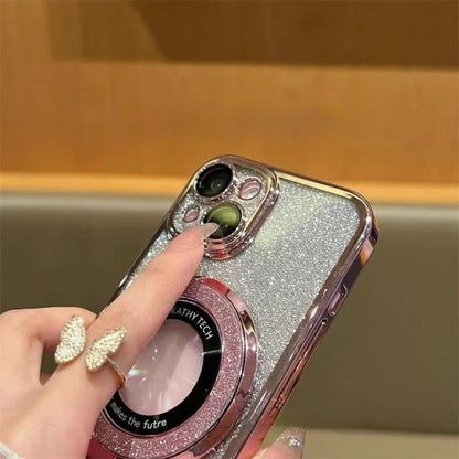 Sparkly Phone Case with Magnetic Ring Holder - Yeezlab