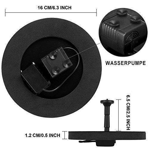 Solar Powered Fountain Pump for Garden or Pond Decoration