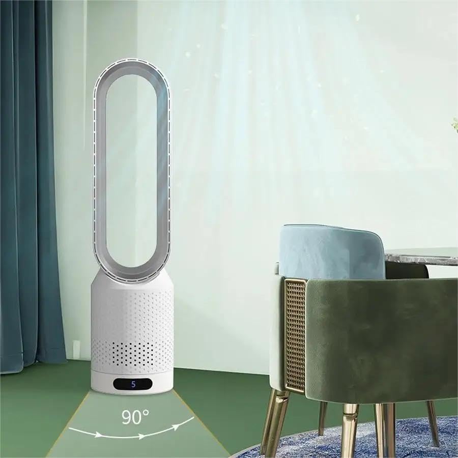 Compact Rechargeable Fan with Air Cleaner and Remote
