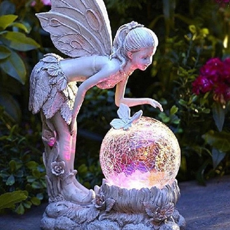 Solar Powered Garden Fairy Figurine Decoration - Yeezlab