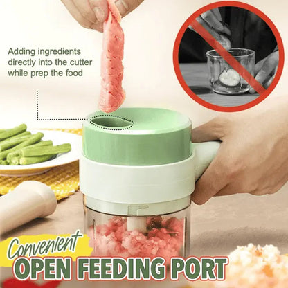 Compact 4-in-1 Kitchen Appliance Set with Chopper