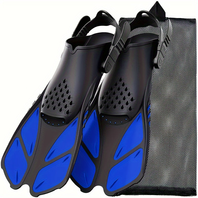 Compact Travel Snorkel Fins for Men & Women