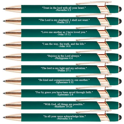 Inspiring Christian Pens Set of 10