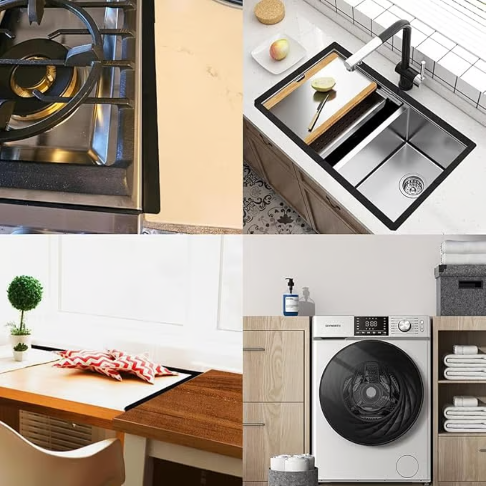 EasyFit Stove Gap Cover | Durable Stainless Steel Kitchen Guard