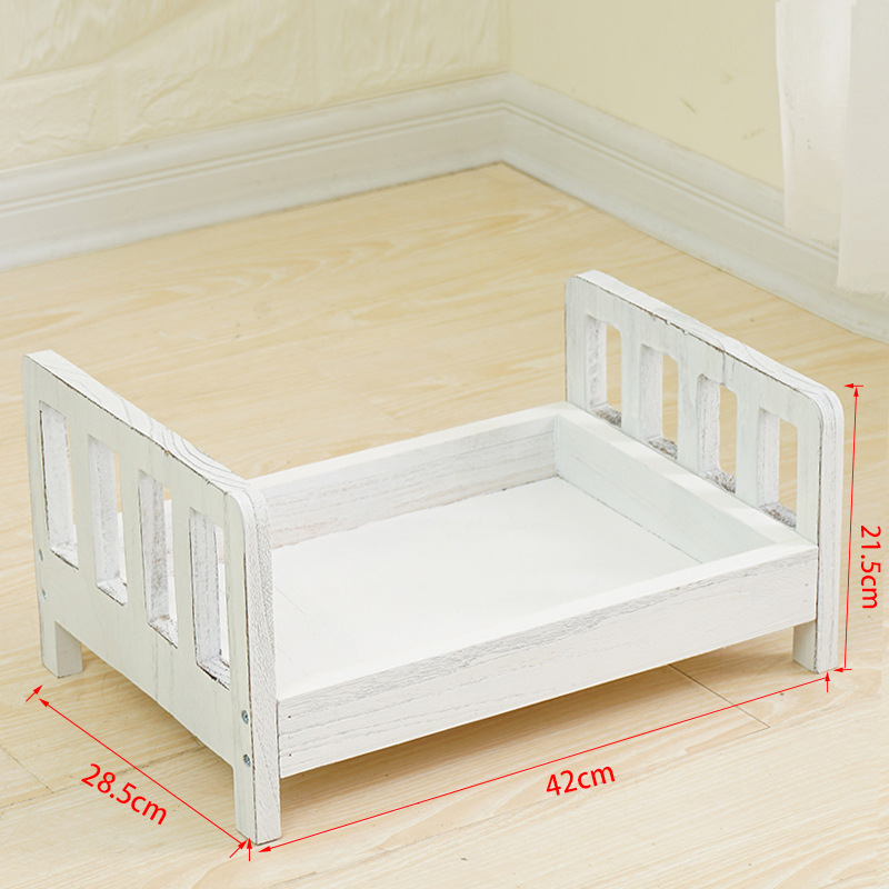 Rustic Wooden Baby Photo Bed
