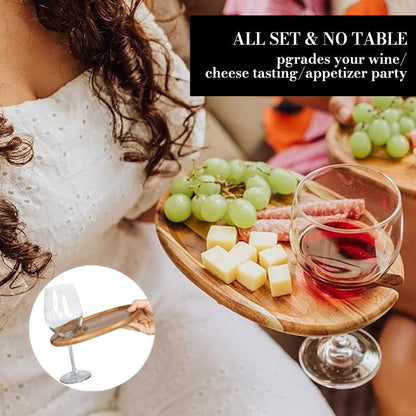 Wine and Cheese Serving Plate Set