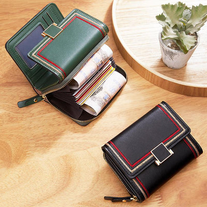Fashionable PU Leather Purse Wallet for Ladies