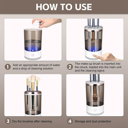Automatic Makeup Brush Washing Device