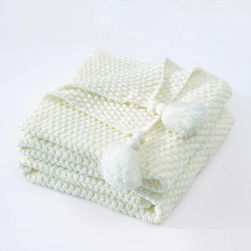 Cozy Scandinavian Wool Throw Blanket