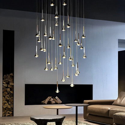 Sleek Metal Drop Pendant Light