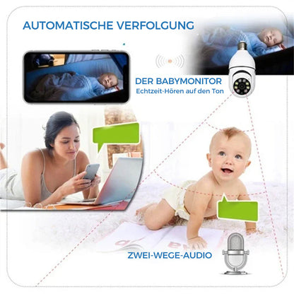 Smart WiFi Security Camera Light Bulb