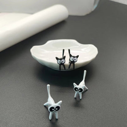 Adorable Cat Stud Earrings