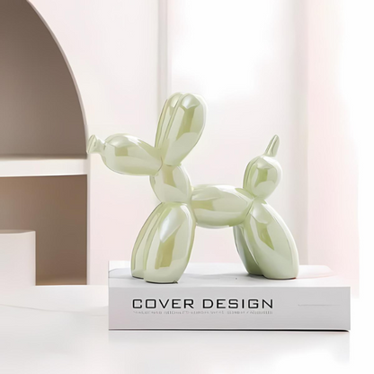 Colorful Ceramic Dog Figurine Decoration