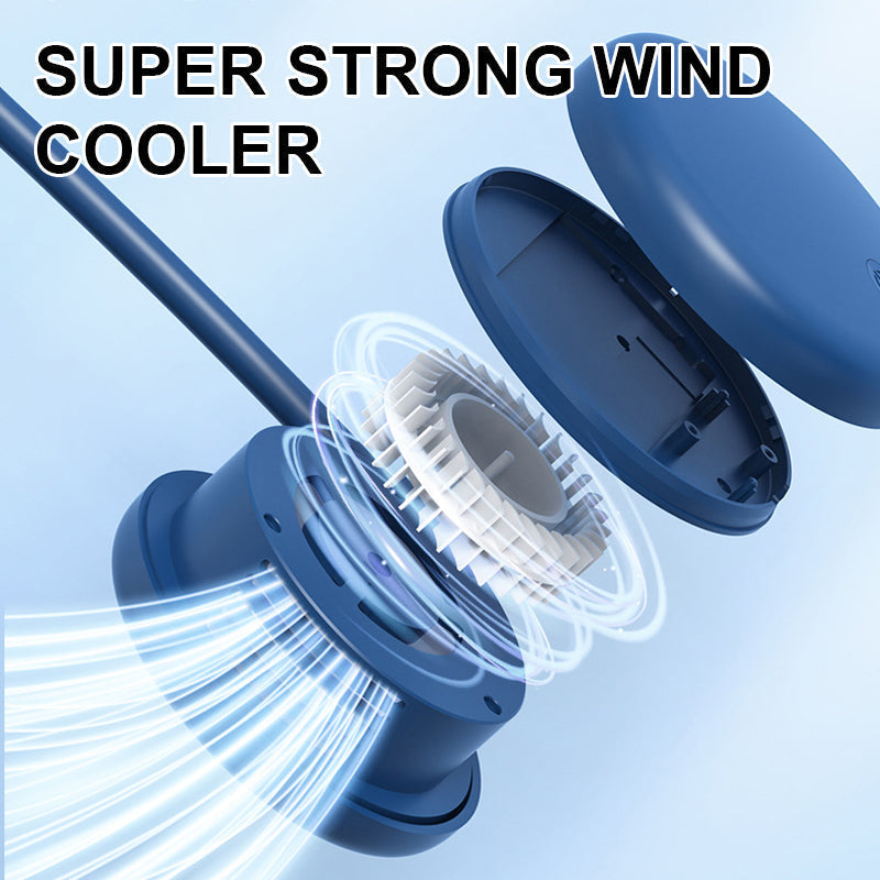 Compact Rechargeable Mini Neck Fan