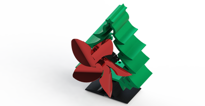 Efficient 5 Blade Heat Powered Stove Fan - Yeezlab