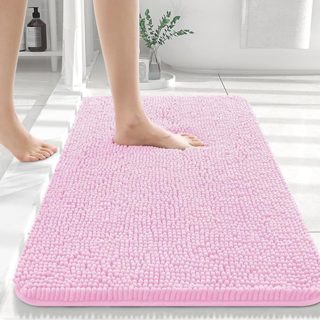 Plush Bathroom Floor Mat
