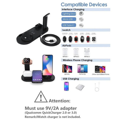 Universal Wireless Charging Pad for iPhone & Apple Watch