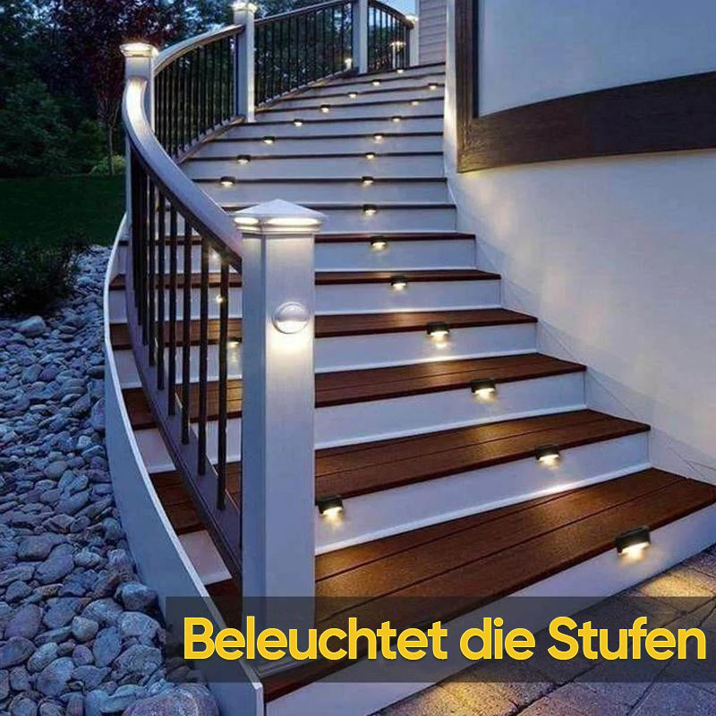Solar Powered Garden Step Lights (4 Pack)