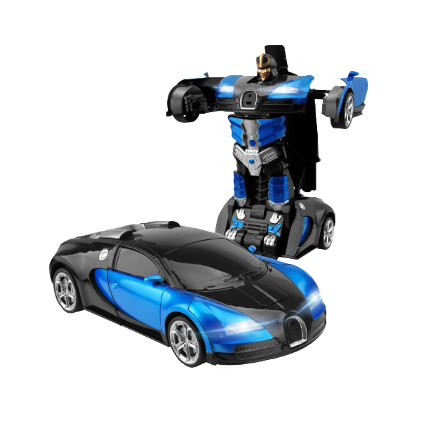 Fast Police RC Transformer Car Toy for Kids
