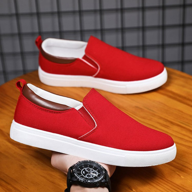 Casual Canvas Mens Slip On Sneakers