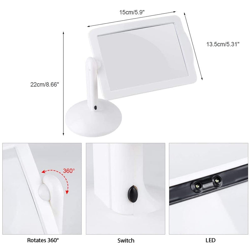 Compact LED Magnifying Desk Lamp