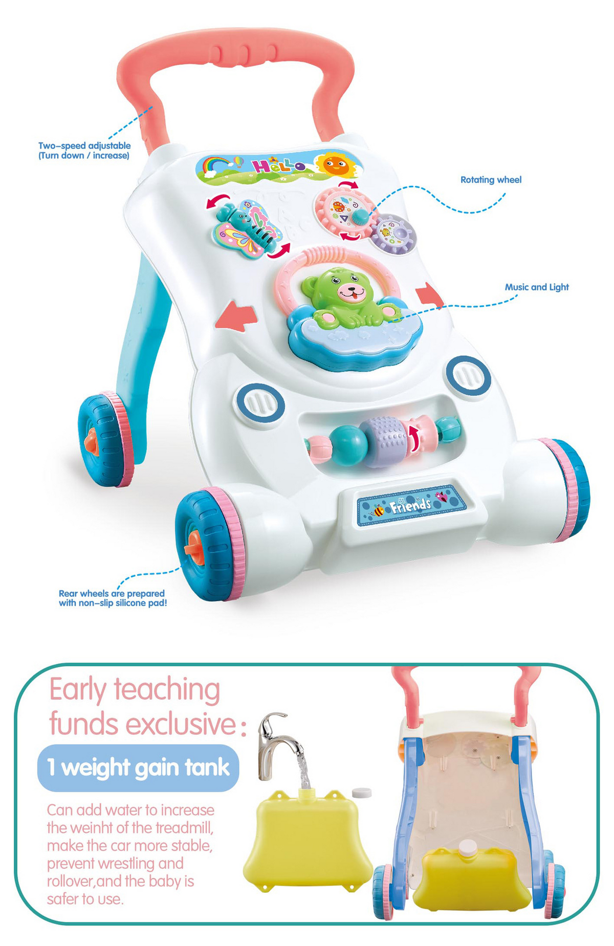 Fun Music Walker for Babies with Learning Toys