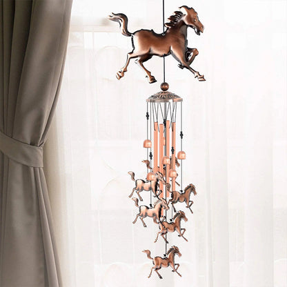 Vintage Copper Horse Wind Chime - Yeezlab