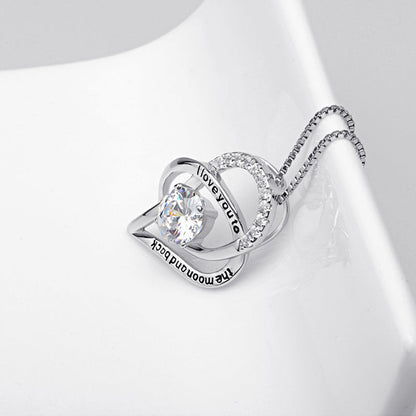 Lovely Mom Heart Pendant Necklace