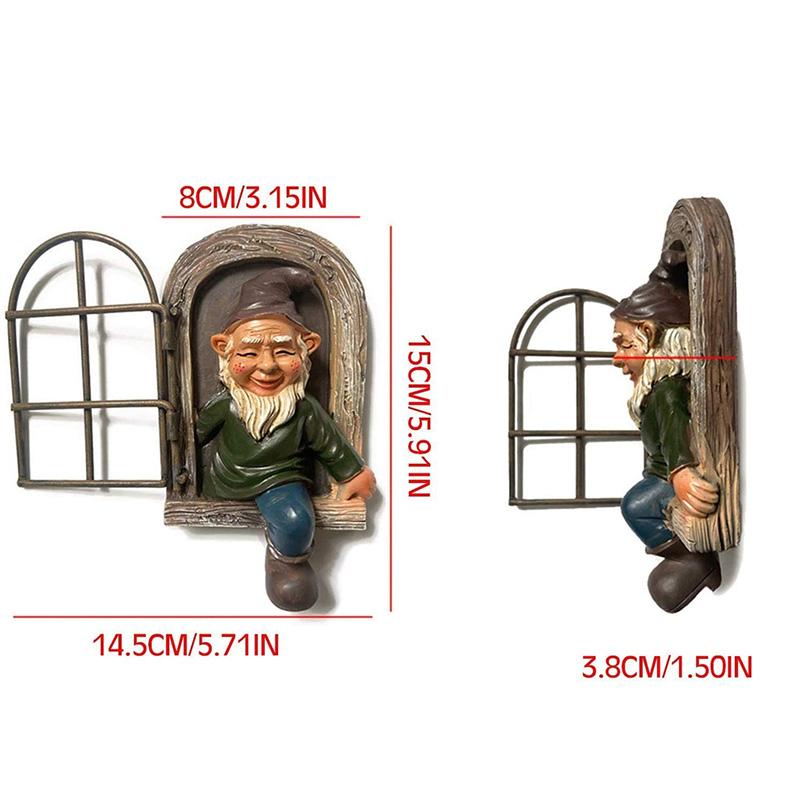 Colorful Garden Gnome Figurine Decoration