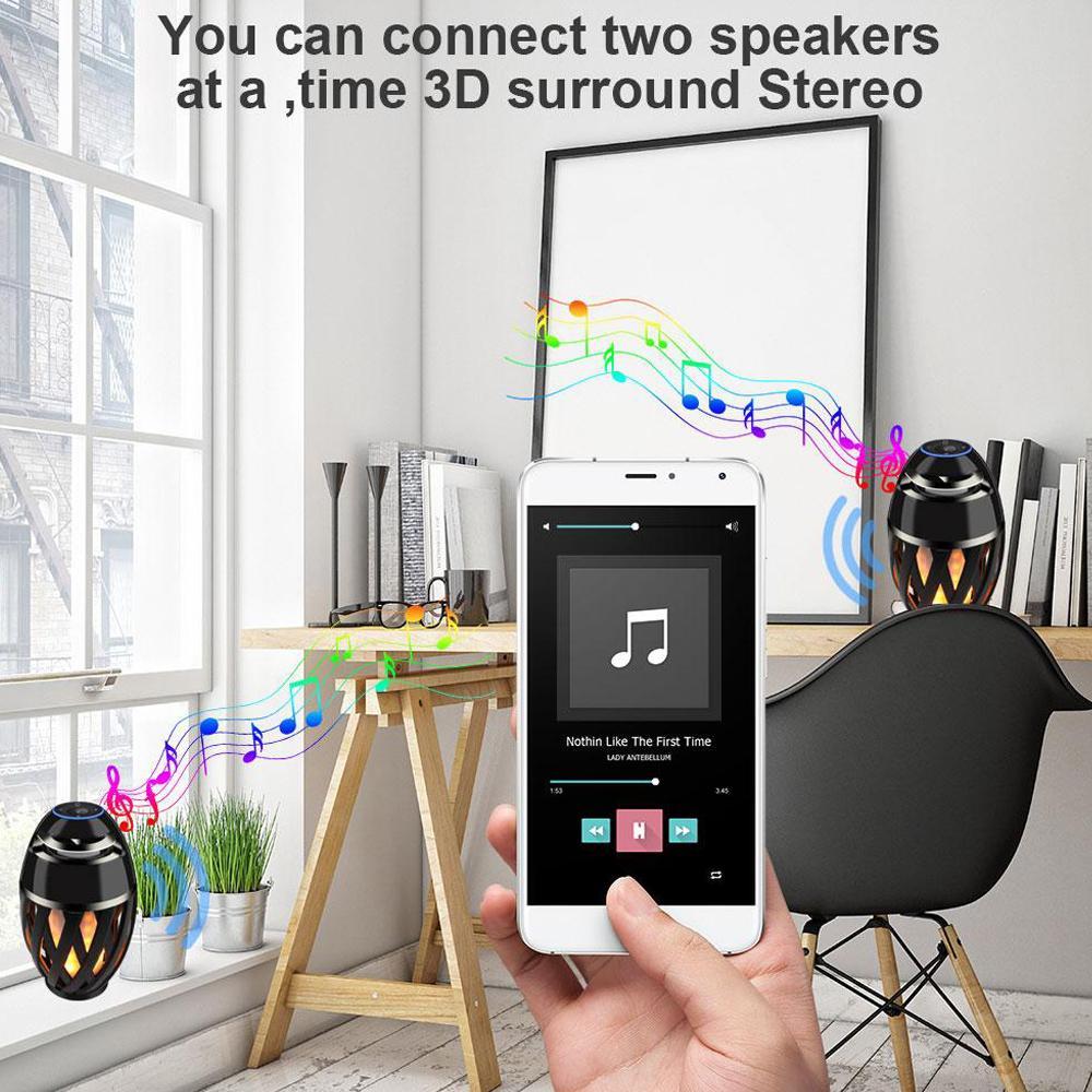 Compact LED Bluetooth Speaker with Warm Glow Effect