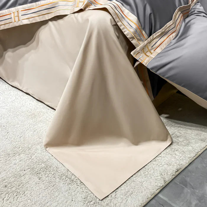 Soft Cotton Embroidered Bed Sheet Set