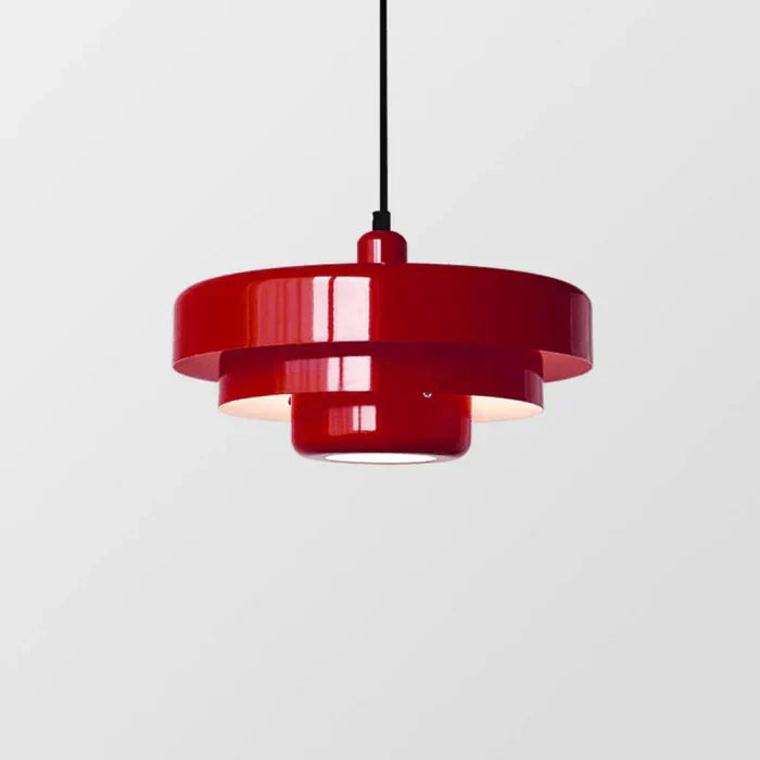 Rustic Metal Pendant Light - Soft Warm LED Lighting