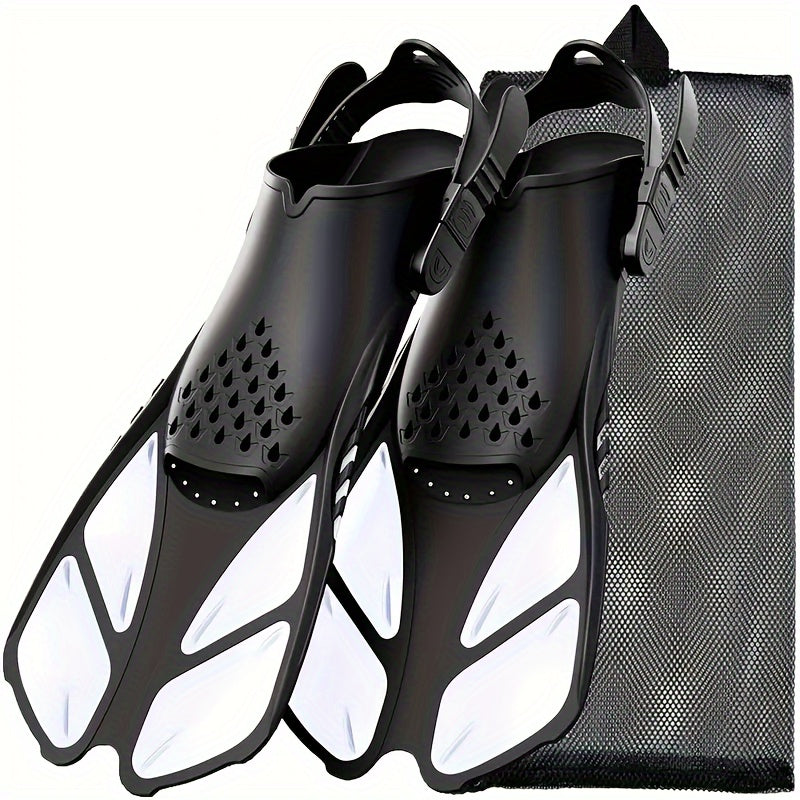Compact Travel Snorkel Fins for Men & Women
