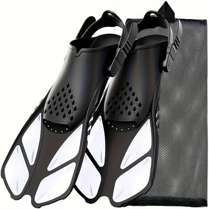 Compact Travel Snorkel Fins for Men & Women