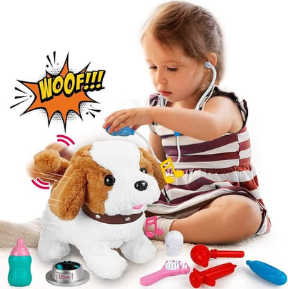 Cuddly Plush Dog Toy for Realistic Play