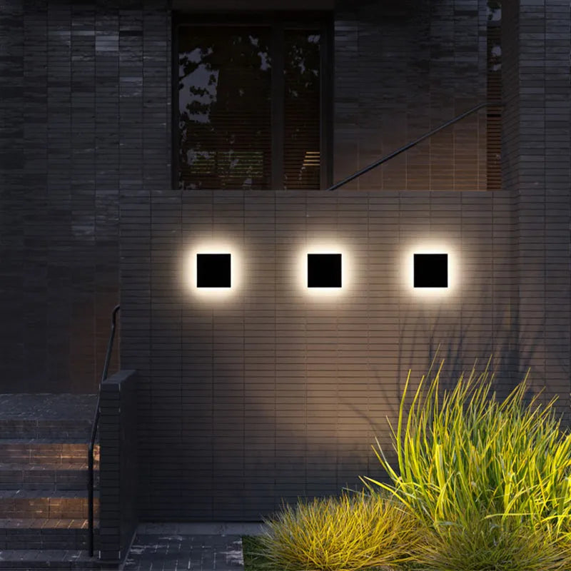 Sleek Outdoor LED Wall Light Metal Finish
