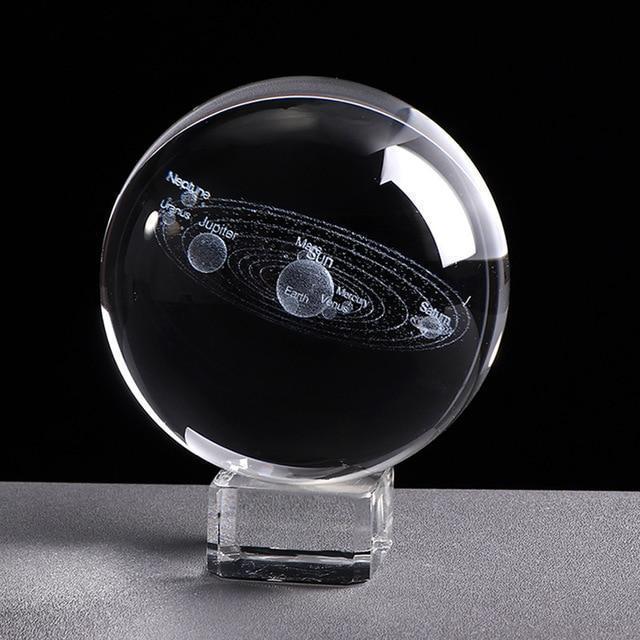 Clear Glass Globe Decor Lamp