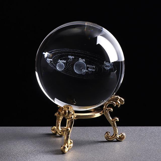 Clear Glass Globe Decor Lamp