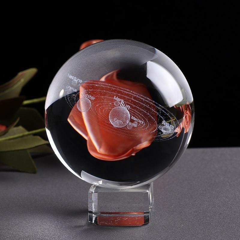 Clear Glass Globe Decor Lamp