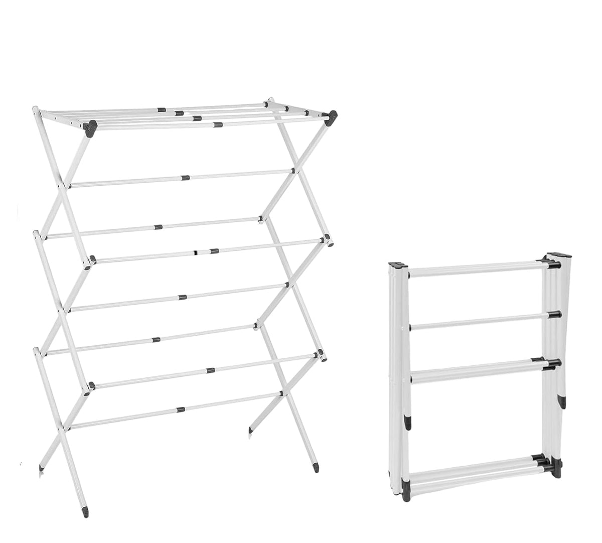 Space Saving 3 Tier Folding Clothes Dryer Rack